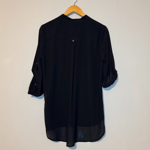 Zoë Black Sheer Blouse - Picture 2 of 6